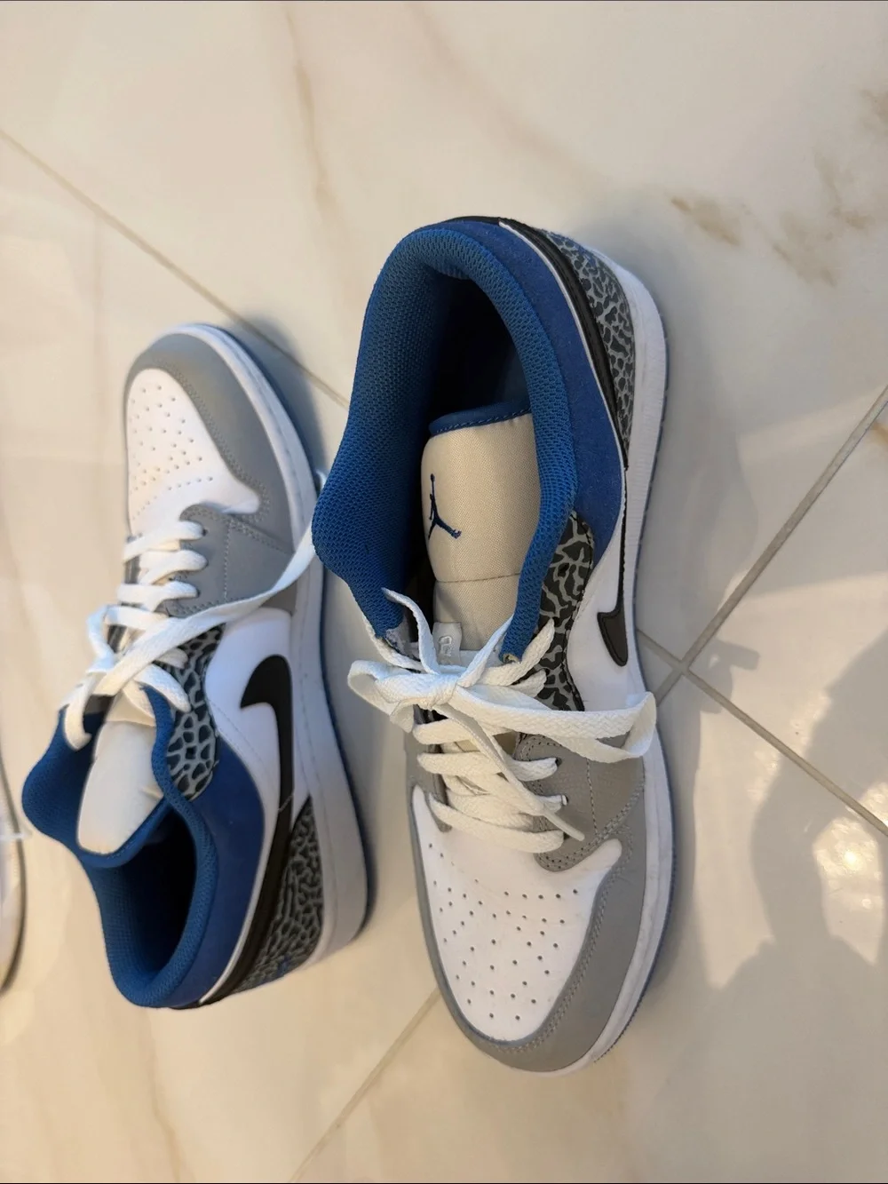Nike Men’s Low-Top Sneakers in White, Gray, Blue, Black
